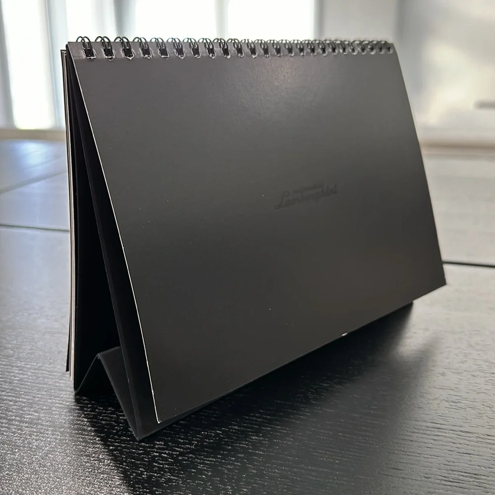 Lamborghini VIP Customer Desk Calendars and New Year Card with Buildable Model